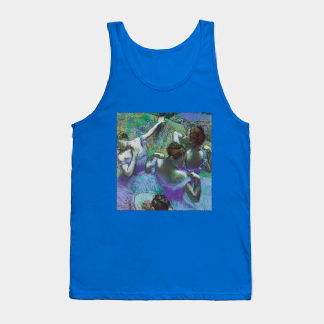 The Blue Dancers by Edgar Degas Tank Top by MasterpieceCafe